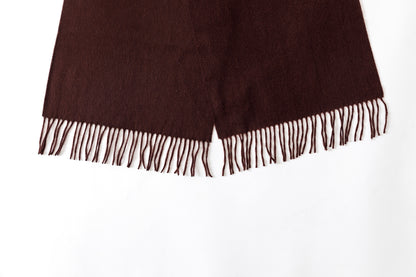 Joshua Ellis / Cashmere plain stole 35×190 - BOURGOGNE(CPG 52506)