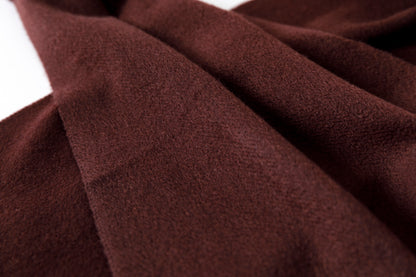 Joshua Ellis / Cashmere plain stole 35×190 - BOURGOGNE(CPG 52506)
