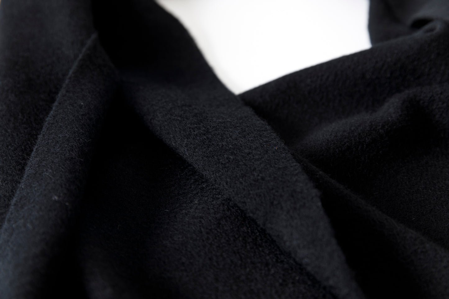 Joshua Ellis / Cashmere plain stole 35×190 - BLACK(CPG 60004)