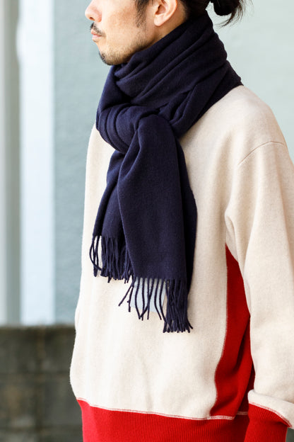 Joshua Ellis / Cashmere plain stole 70x190 -  NEW BLUE(CPG 49259)