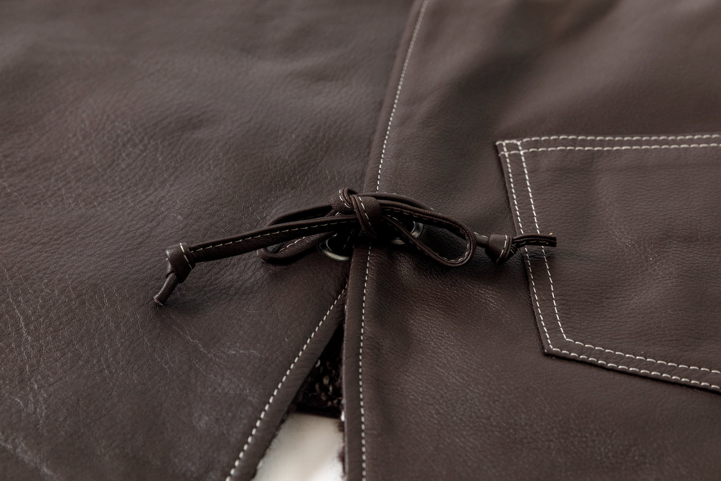 Willow Pants / P-033 BROWN LEATHER × BROWN 杢