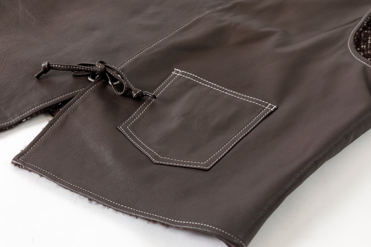 Willow Pants / P-033 BROWN LEATHER × BROWN 杢