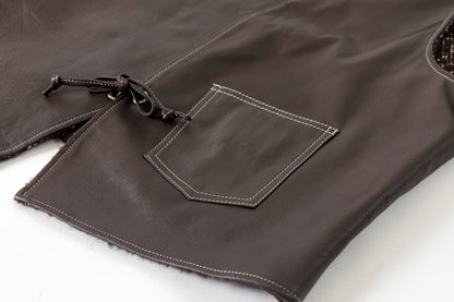 Willow Pants / P-033 BROWN LEATHER × BROWN 杢