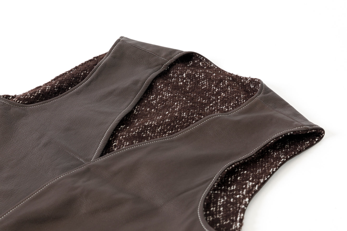 Willow Pants / P-033 BROWN LEATHER × BROWN 杢