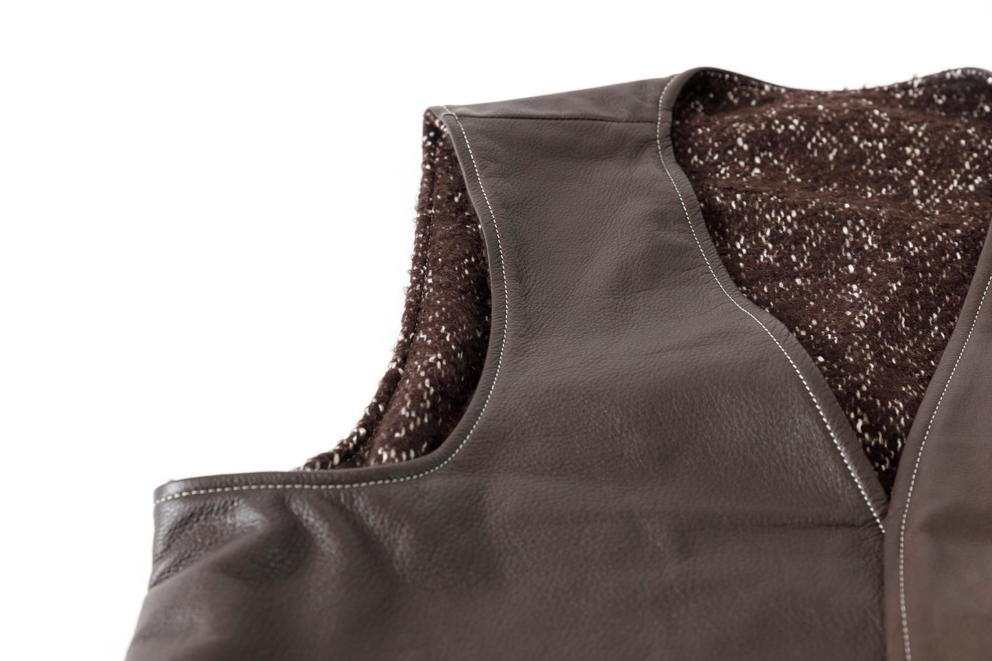 Willow Pants / P-033 BROWN LEATHER × BROWN 杢