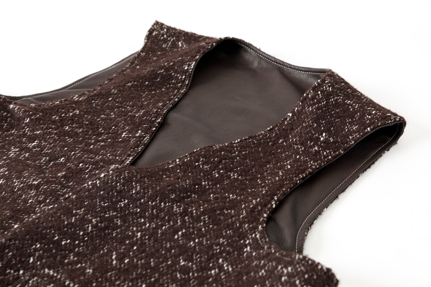 Willow Pants / P-033 BROWN LEATHER × BROWN 杢