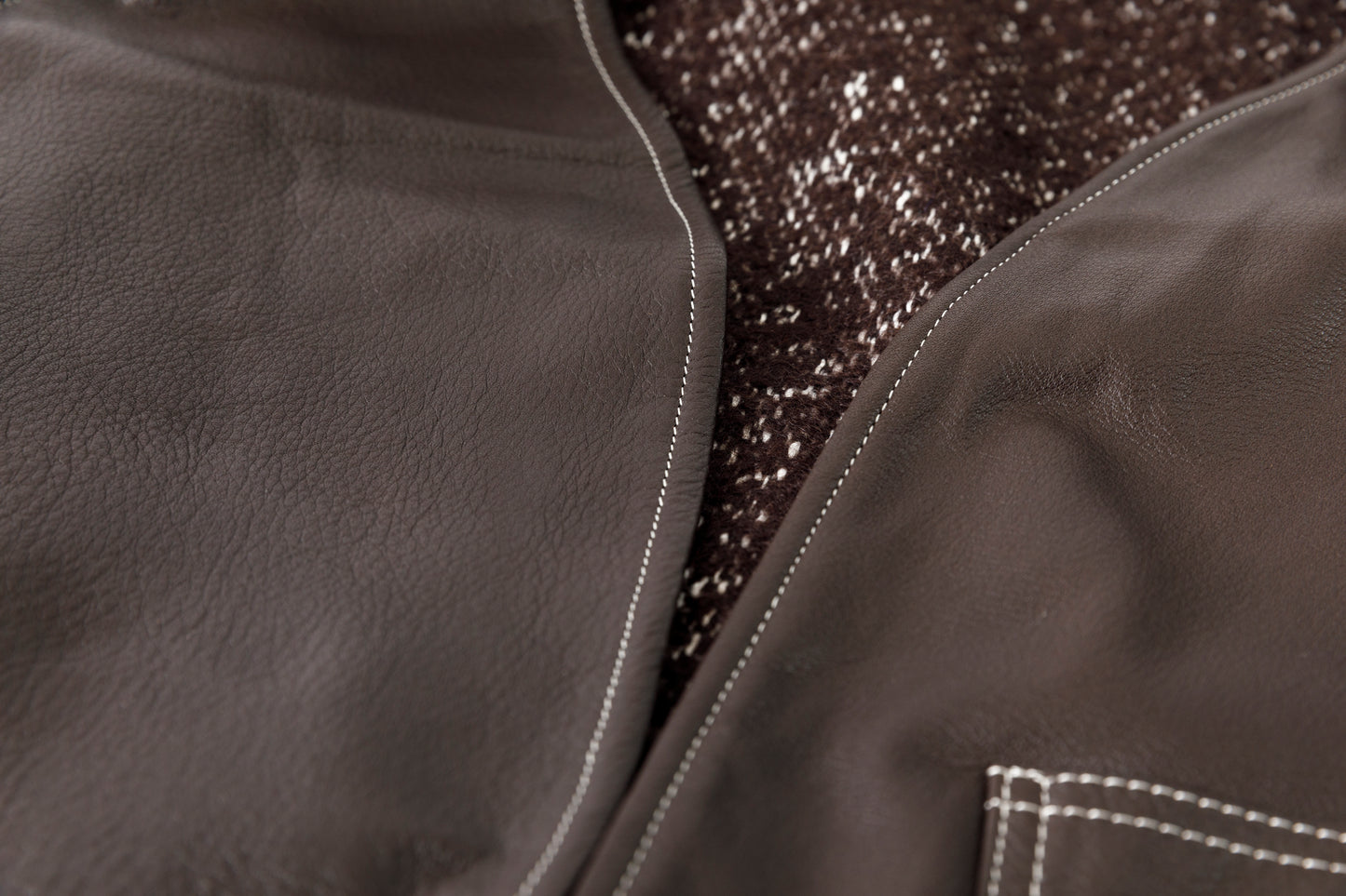 Willow Pants / P-033 BROWN LEATHER × BROWN 杢