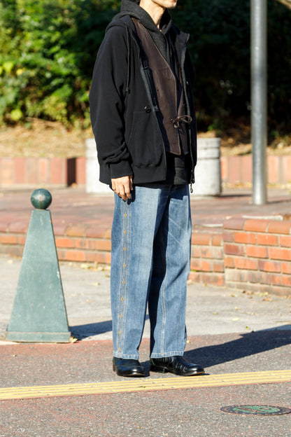 SARTO / 252-20003 EMBROIDERY DENIM PANTS - WASHED INDIGO