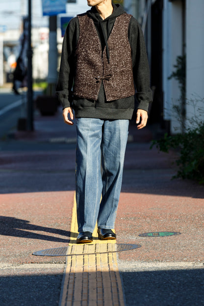 Willow Pants / P-033 BROWN LEATHER × BROWN 杢