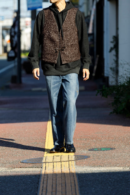 Willow Pants / P-033 BROWN LEATHER × BROWN 杢