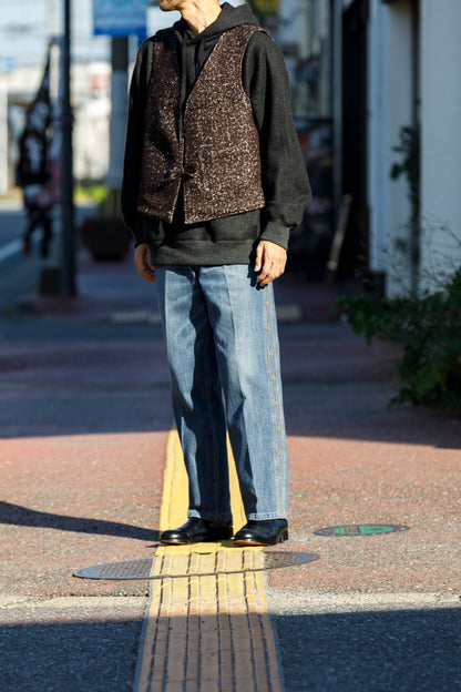 Willow Pants / P-033 BROWN LEATHER × BROWN 杢