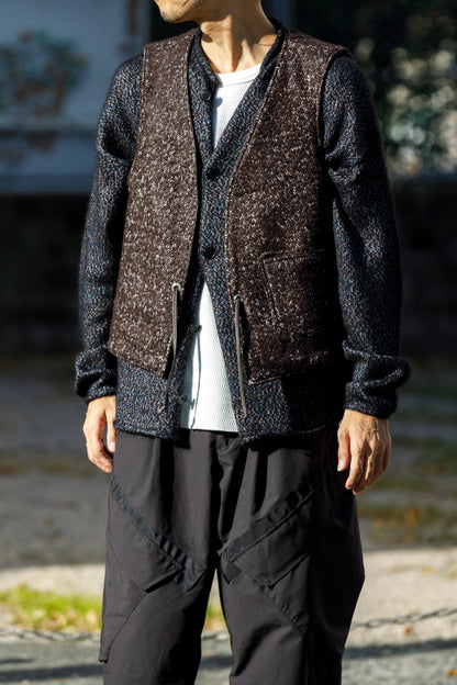 Willow Pants / P-033 BROWN LEATHER × BROWN 杢