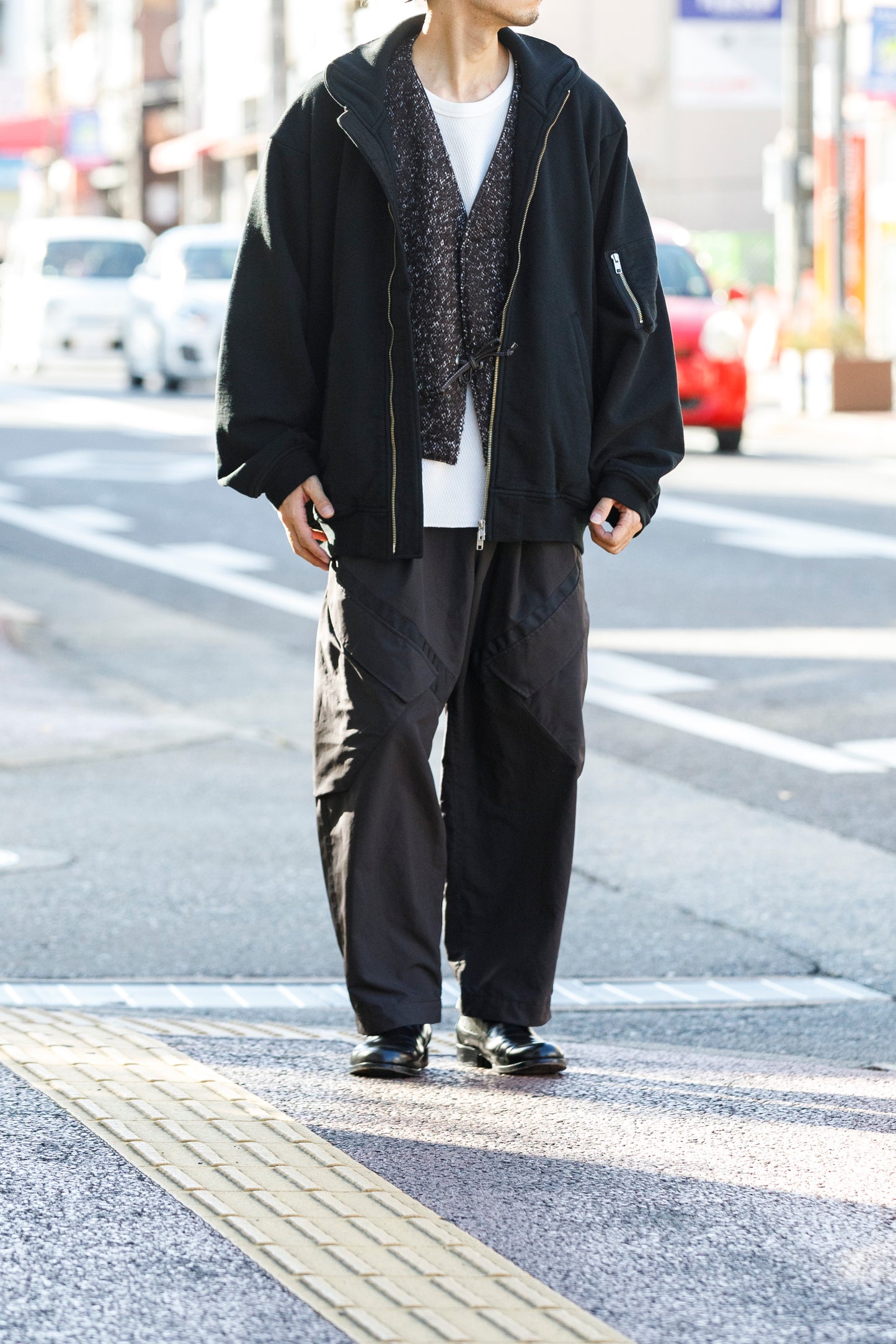 Willow Pants / P-033 BROWN LEATHER × BROWN 杢