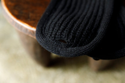 NIkki ESSENTIAL PIECE / ALL Yak Knit Beanie(unisex) - BLACK×NAVY