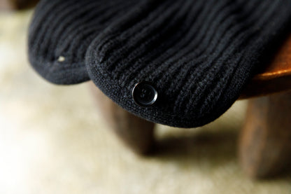 NIkki ESSENTIAL PIECE / ALL Yak Knit Beanie(unisex) - BLACK×NAVY