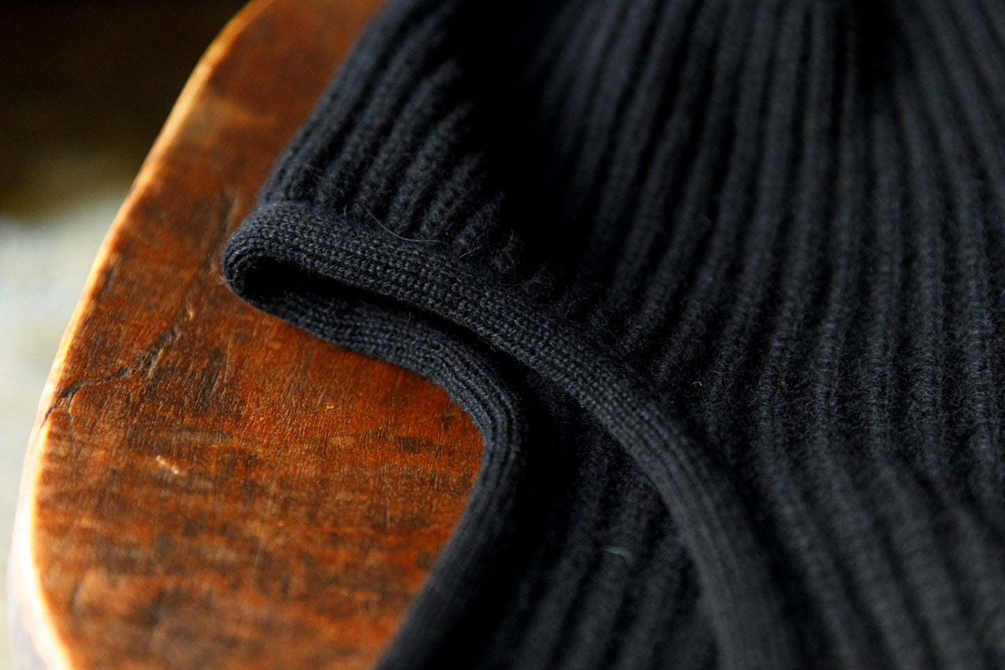 NIkki ESSENTIAL PIECE / ALL Yak Knit Beanie(unisex) - BLACK×NAVY