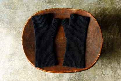 NIkki ESSENTIAL PIECE / ALL Yak Mitten(unisex) - BLACK×NAVY
