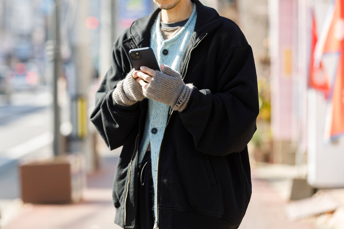 NIkki ESSENTIAL PIECE / ALL Yak Mitten(unisex) - BEIGE