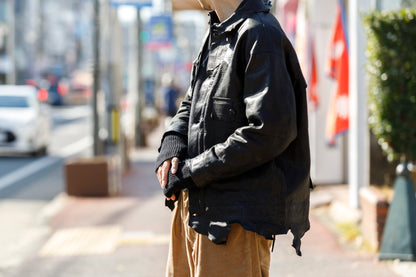 NIkki ESSENTIAL PIECE / ALL Yak Mitten(unisex) - BLACK×NAVY