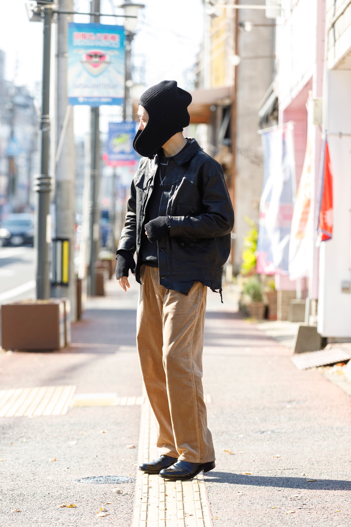 NIkki ESSENTIAL PIECE / ALL Yak Knit Beanie(unisex) - BLACK×NAVY
