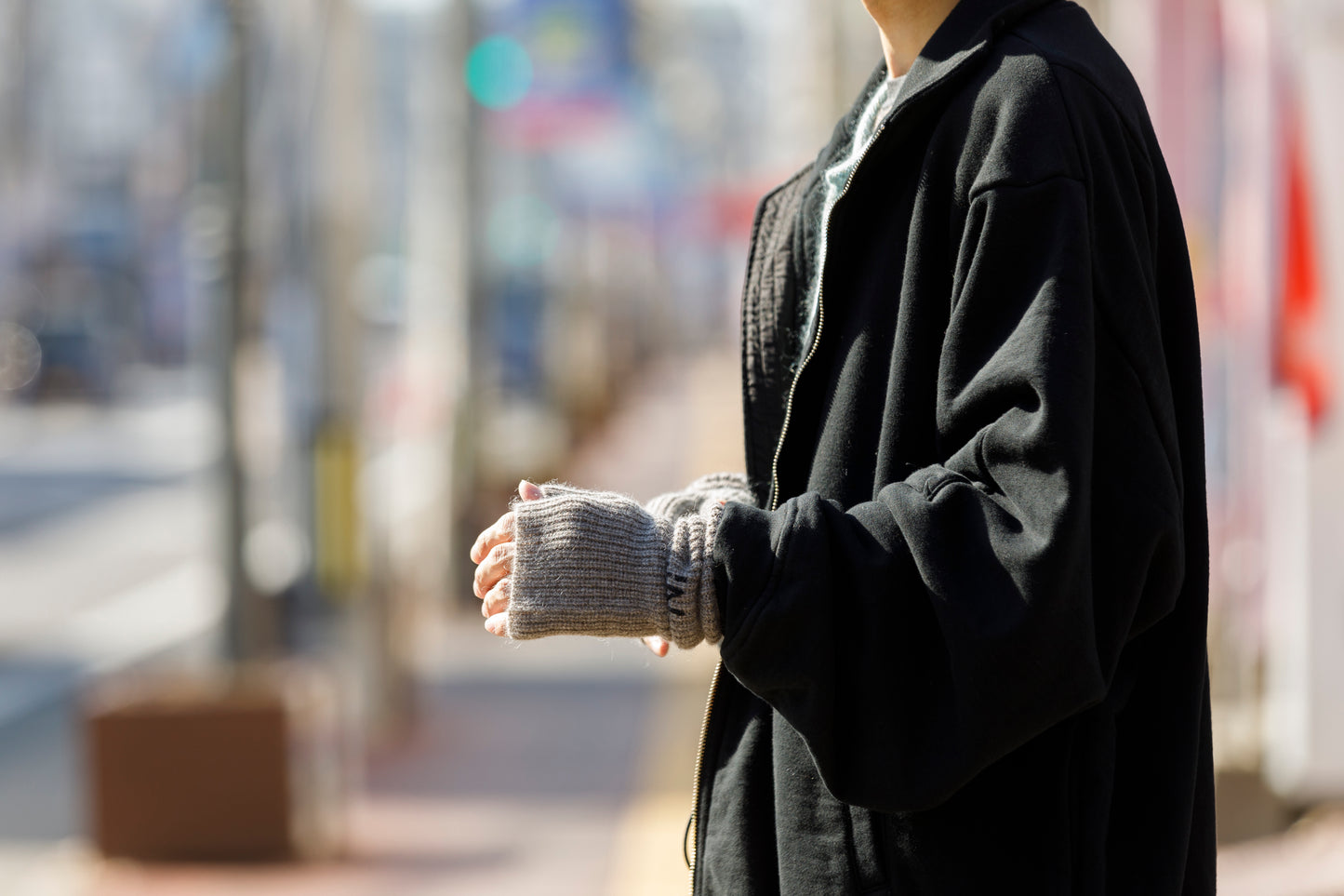 NIkki ESSENTIAL PIECE / ALL Yak Mitten(unisex) - BEIGE