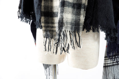 ink / FREELY SCARF - BLACK