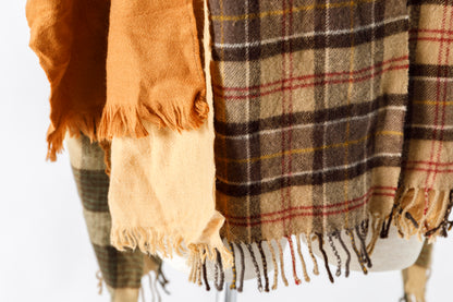 ink / FREELY SCARF - BROWN