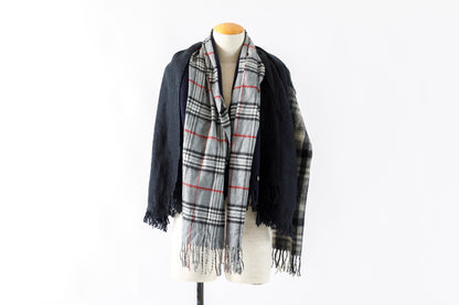 ink / FREELY SCARF - BLACK