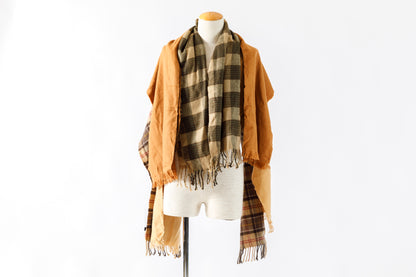 ink / FREELY SCARF - BROWN