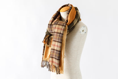 ink / FREELY SCARF - BROWN