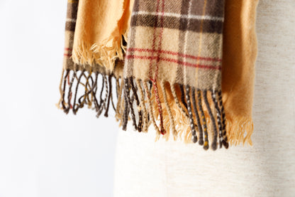 ink / FREELY SCARF - BROWN