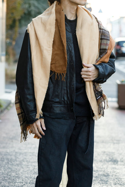 ink / FREELY SCARF - BROWN