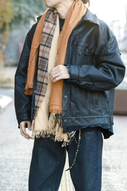 ink / FREELY SCARF - BROWN