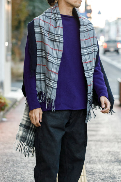 ink / FREELY SCARF - BLACK