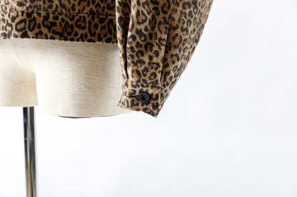 Willow Pants / P-019 COWHIDE SUEDE - LEOPARD PRINT