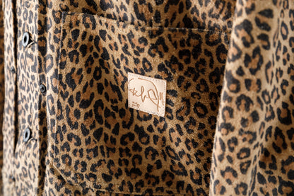 Willow Pants / P-019 COWHIDE SUEDE - LEOPARD PRINT