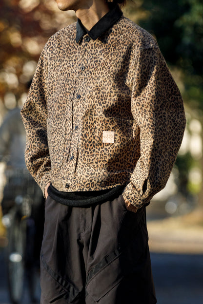 Willow Pants / P-019 COWHIDE SUEDE - LEOPARD PRINT