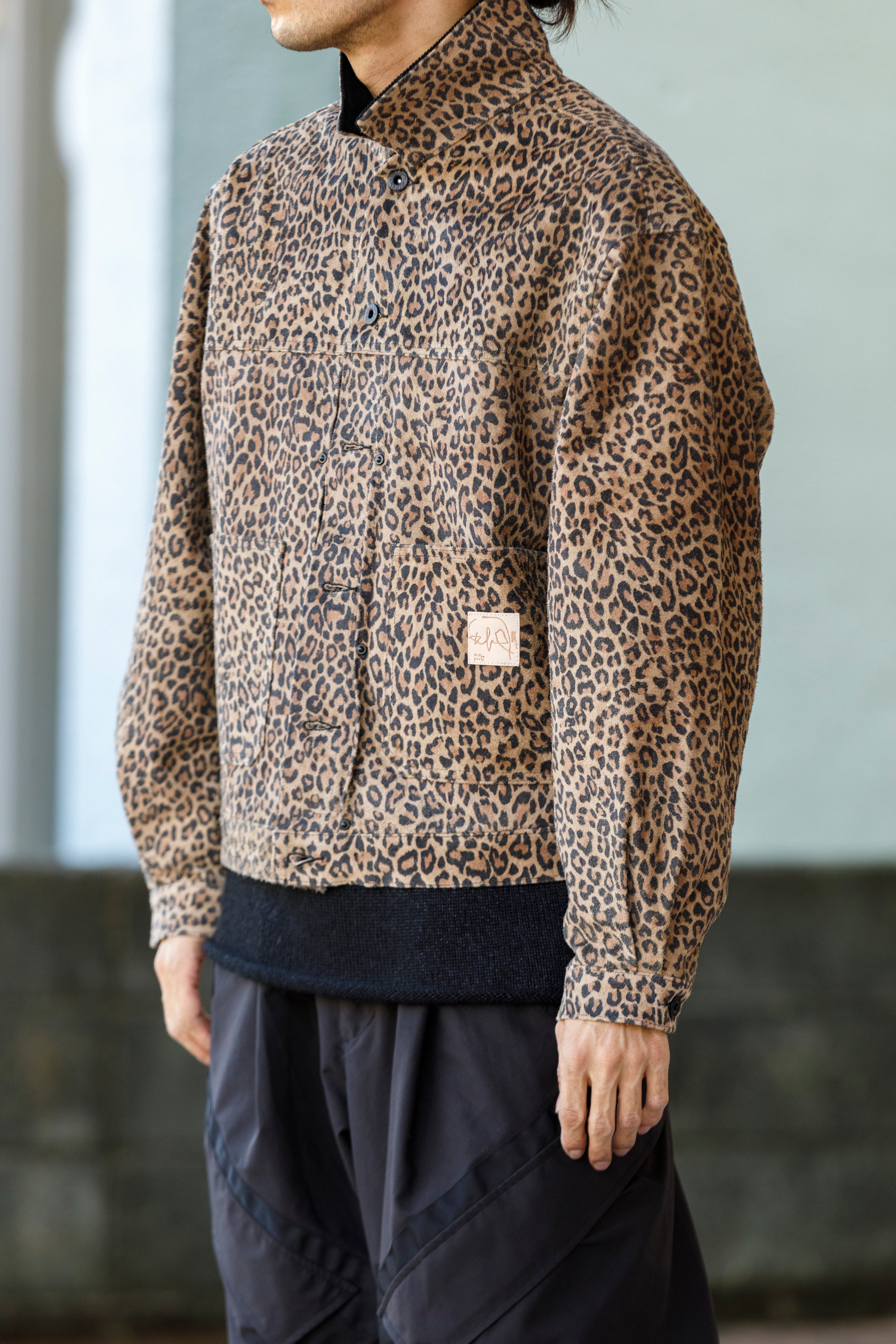 Willow Pants / P-019 COWHIDE SUEDE - LEOPARD PRINT – reggio