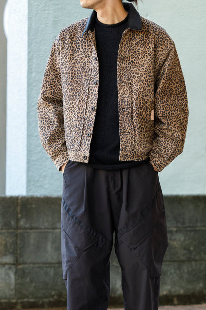 Willow Pants / P-019 COWHIDE SUEDE - LEOPARD PRINT