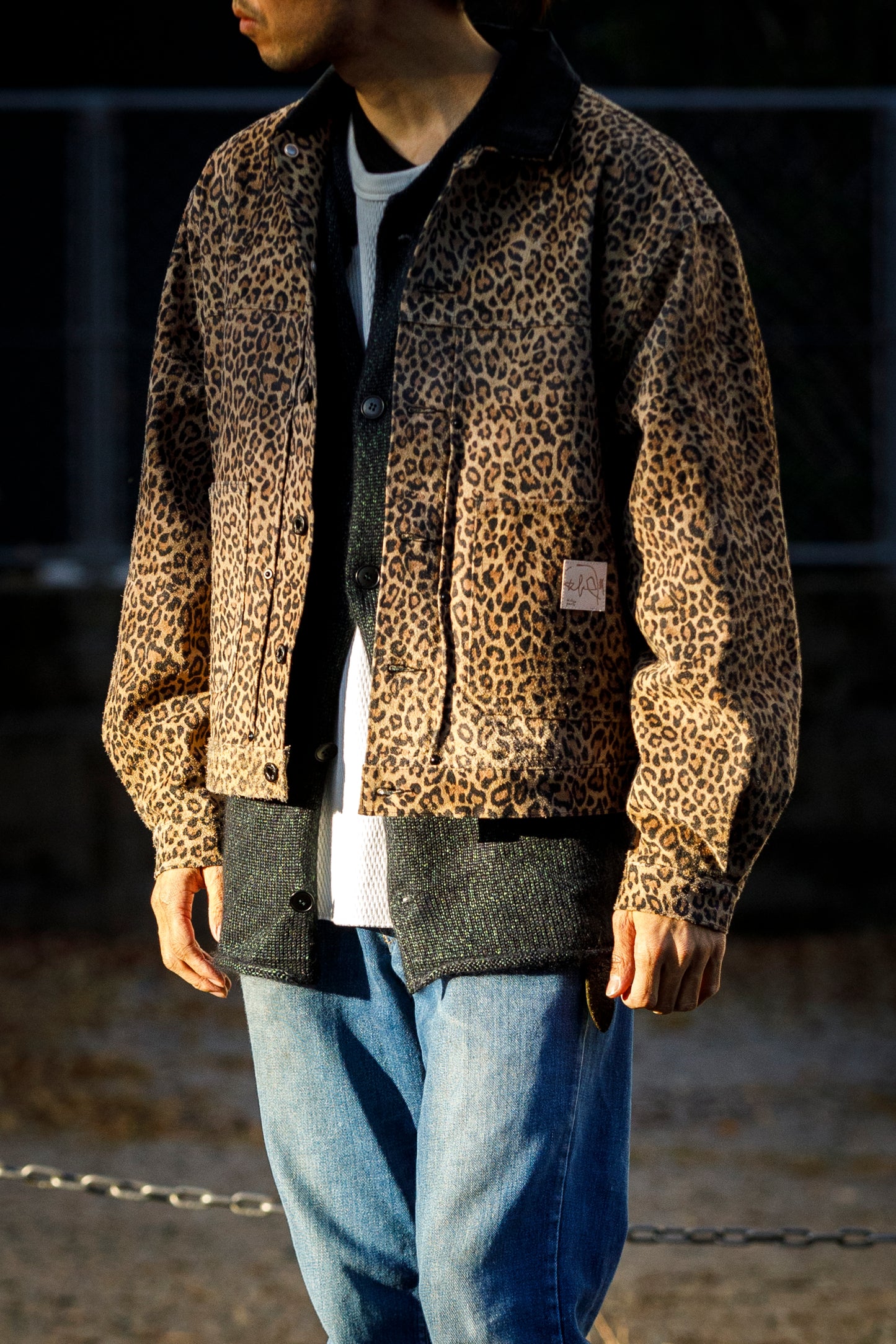 Willow Pants / P-019 COWHIDE SUEDE - LEOPARD PRINT