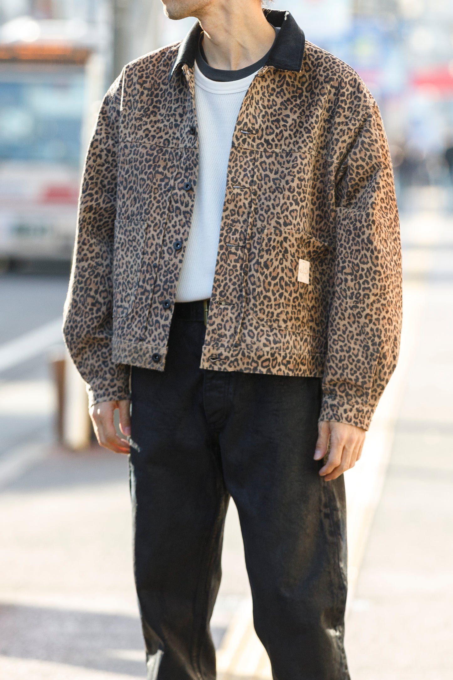 Willow Pants / P-019 COWHIDE SUEDE - LEOPARD PRINT