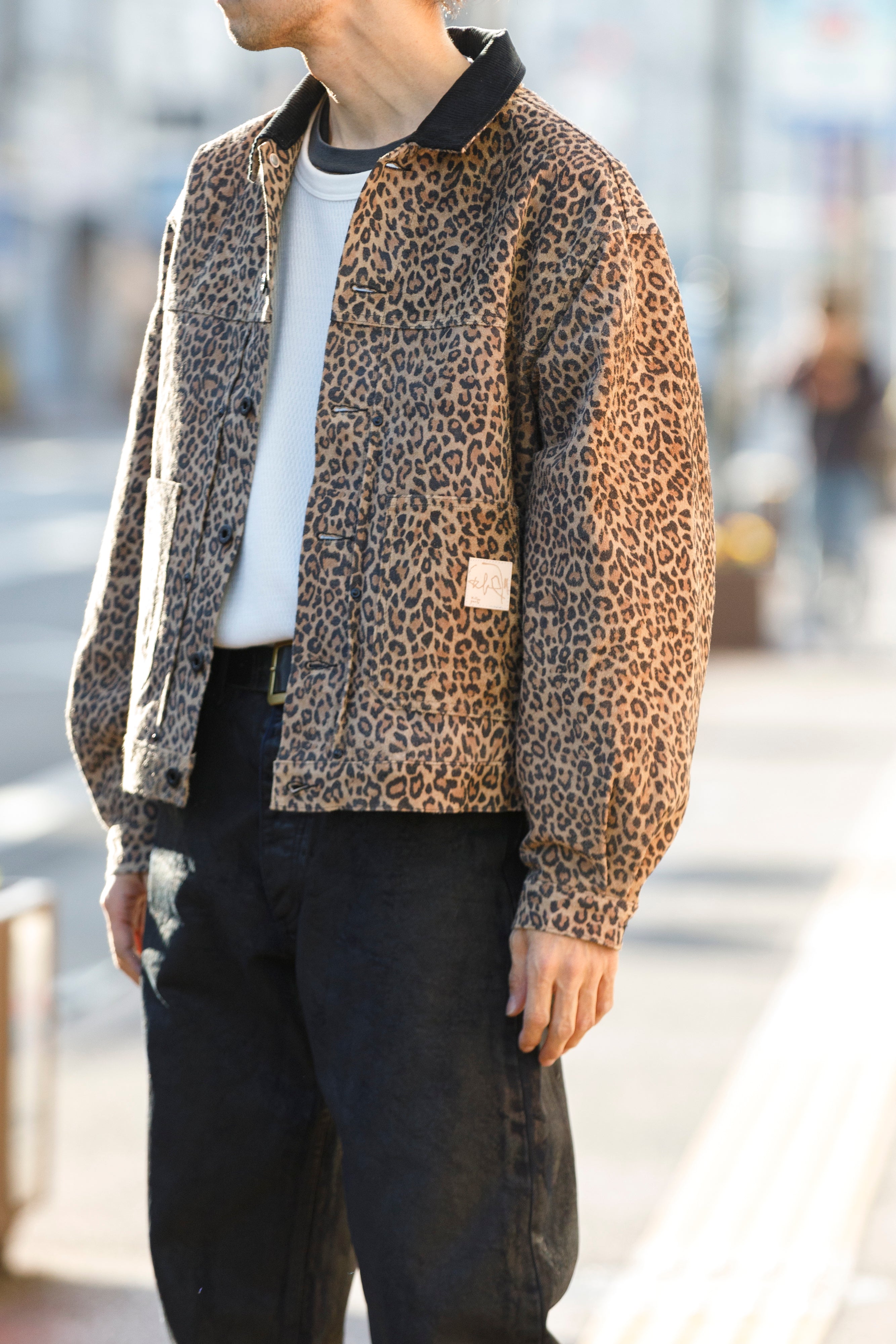 Willow Pants / P-019 COWHIDE SUEDE - LEOPARD PRINT – reggio