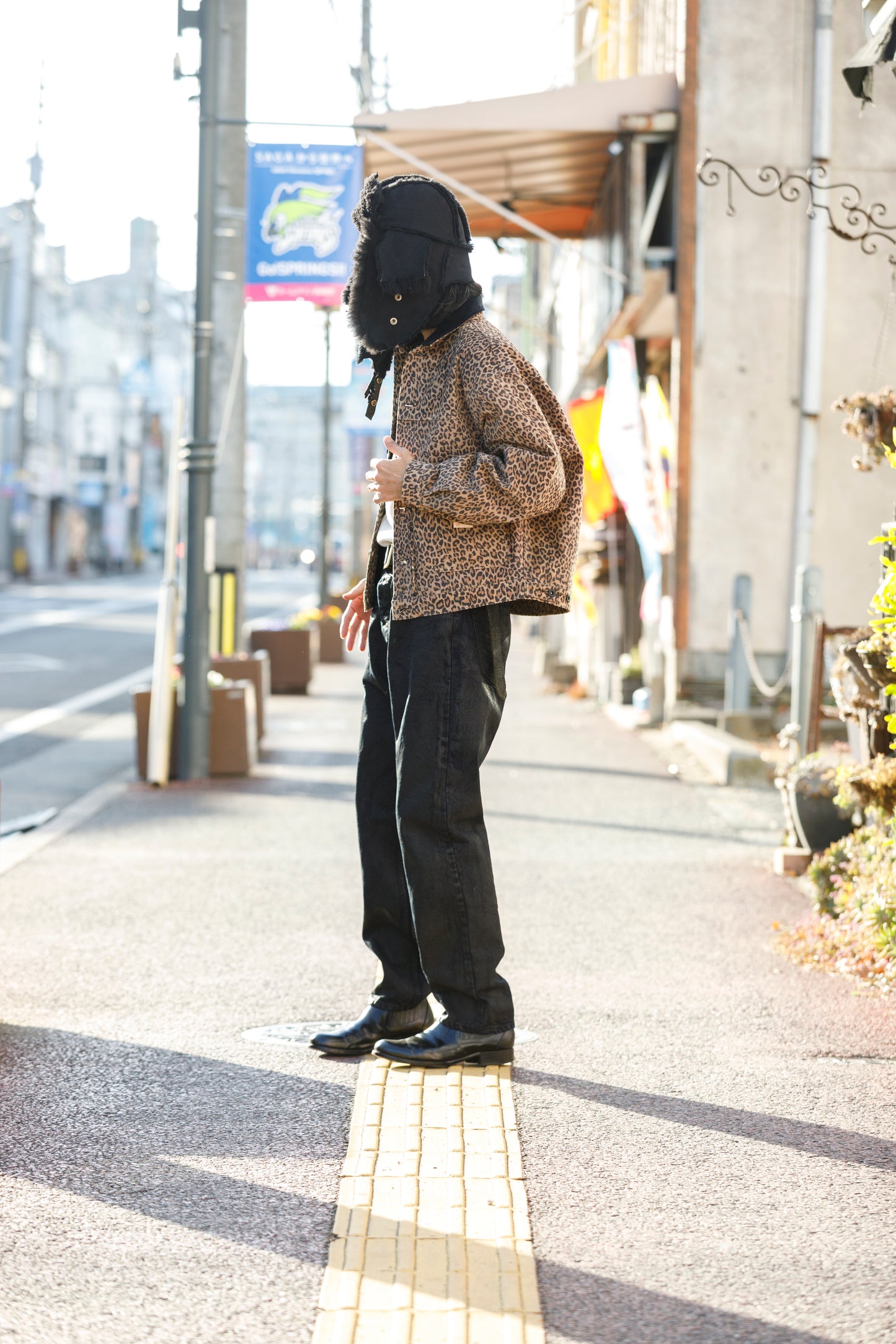 Willow Pants / P-019 COWHIDE SUEDE - LEOPARD PRINT