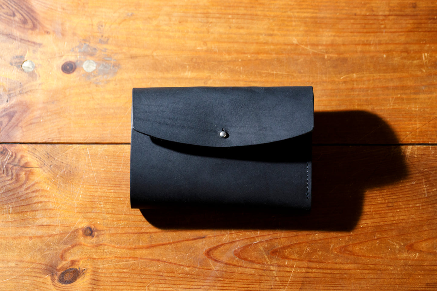 AMIACALVA / AK-007 GUIDI&ROSELLINI MEDIUM WALLET - Black