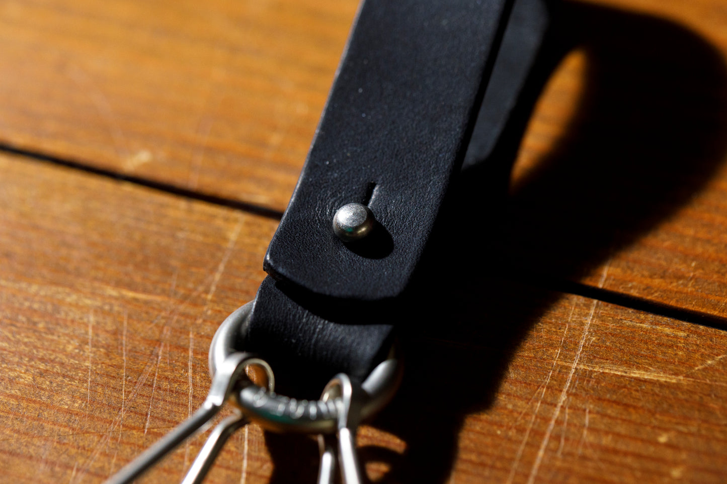 AMIACALVA / AK025 GUIDI&ROSELLINI 2RING KEY HOLDER - Black