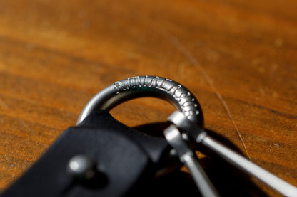 AMIACALVA / AK025 GUIDI&ROSELLINI 2RING KEY HOLDER - Black