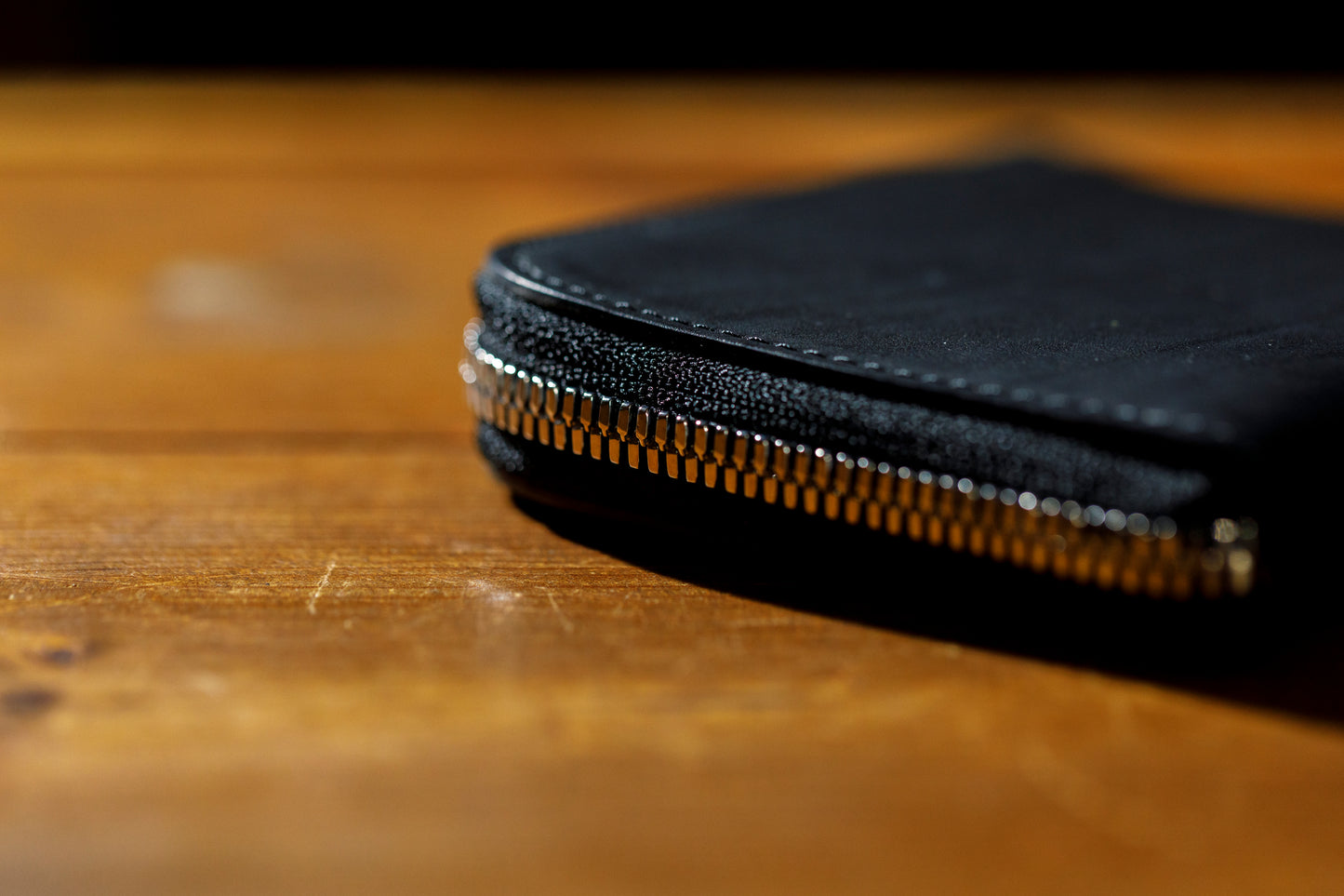 AMIACALVA / AK-043 GUIDI&ROSELLINI SHORT ZIP WALLET - Black