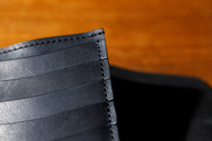 AMIACALVA / AK-007 GUIDI&ROSELLINI MEDIUM WALLET - Black