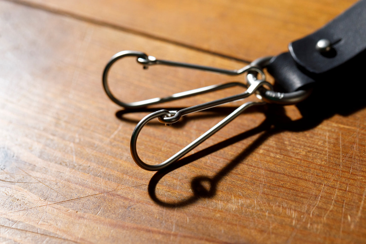 AMIACALVA / AK025 GUIDI&ROSELLINI 2RING KEY HOLDER - Black