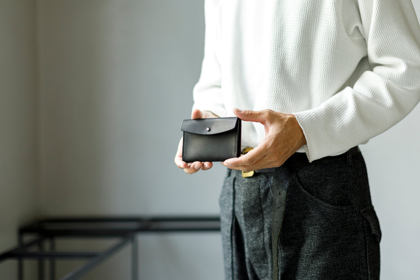 AMIACALVA / AK-013 GUIDI&ROSELLINI CARD CASE - Black